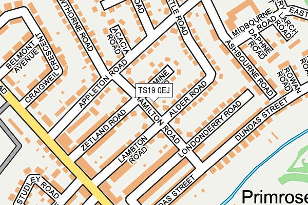 TS19 0EJ map - OS OpenMap – Local (Ordnance Survey) TS19 0EJ map - OS OpenMap – Local (Ordnance Survey)