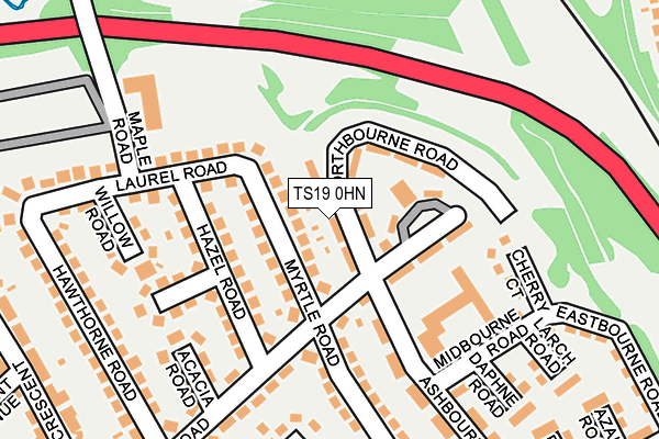 TS19 0HN map - OS OpenMap – Local (Ordnance Survey) TS19 0HN map - OS OpenMap – Local (Ordnance Survey)