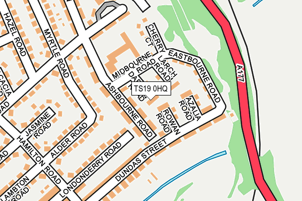 TS19 0HQ map - OS OpenMap – Local (Ordnance Survey) TS19 0HQ map - OS OpenMap – Local (Ordnance Survey)