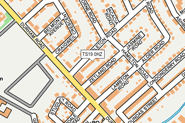 TS19 0HZ map - OS OpenMap – Local (Ordnance Survey) TS19 0HZ map - OS OpenMap – Local (Ordnance Survey)
