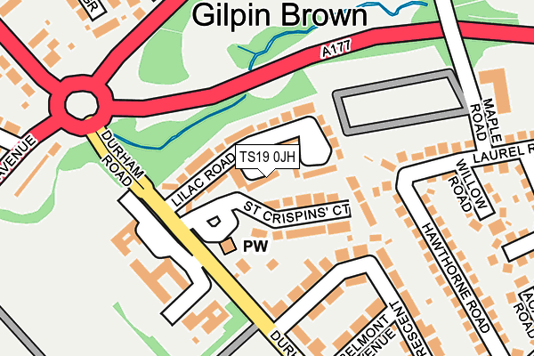TS19 0JH map - OS OpenMap – Local (Ordnance Survey) TS19 0JH map - OS OpenMap – Local (Ordnance Survey)