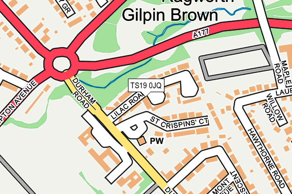 TS19 0JQ map - OS OpenMap – Local (Ordnance Survey) TS19 0JQ map - OS OpenMap – Local (Ordnance Survey)