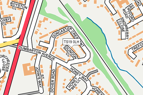 TS19 0LH map - OS OpenMap – Local (Ordnance Survey) TS19 0LH map - OS OpenMap – Local (Ordnance Survey)