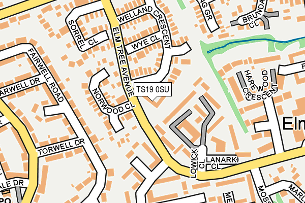 TS19 0SU map - OS OpenMap – Local (Ordnance Survey) TS19 0SU map - OS OpenMap – Local (Ordnance Survey)
