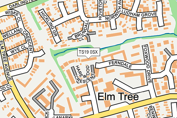 TS19 0SX map - OS OpenMap – Local (Ordnance Survey) TS19 0SX map - OS OpenMap – Local (Ordnance Survey)