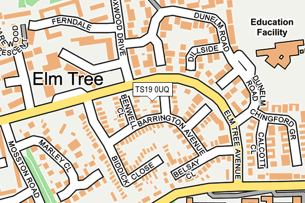 TS19 0UQ map - OS OpenMap – Local (Ordnance Survey) TS19 0UQ map - OS OpenMap – Local (Ordnance Survey)
