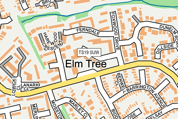 TS19 0UW map - OS OpenMap – Local (Ordnance Survey) TS19 0UW map - OS OpenMap – Local (Ordnance Survey)