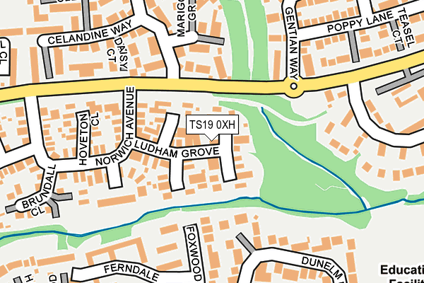TS19 0XH map - OS OpenMap – Local (Ordnance Survey) TS19 0XH map - OS OpenMap – Local (Ordnance Survey)
