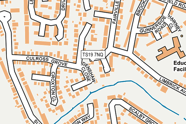 TS19 7NQ map - OS OpenMap – Local (Ordnance Survey) TS19 7NQ map - OS OpenMap – Local (Ordnance Survey)