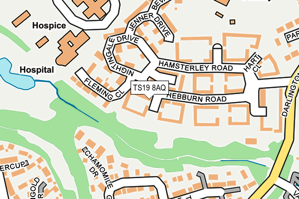 TS19 8AQ map - OS OpenMap – Local (Ordnance Survey) TS19 8AQ map - OS OpenMap – Local (Ordnance Survey)