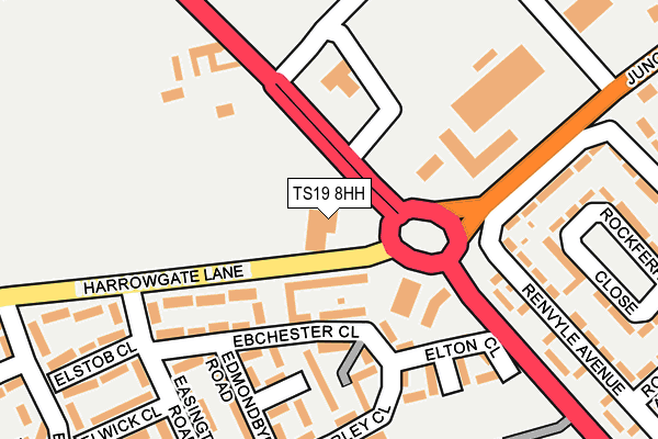 TS19 8HH map - OS OpenMap – Local (Ordnance Survey) TS19 8HH map - OS OpenMap – Local (Ordnance Survey)