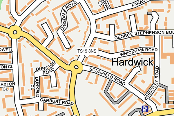 TS19 8NS map - OS OpenMap – Local (Ordnance Survey) TS19 8NS map - OS OpenMap – Local (Ordnance Survey)