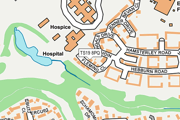 TS19 8PQ map - OS OpenMap – Local (Ordnance Survey) TS19 8PQ map - OS OpenMap – Local (Ordnance Survey)