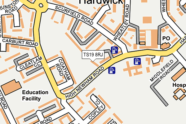 TS19 8RJ map - OS OpenMap – Local (Ordnance Survey) TS19 8RJ map - OS OpenMap – Local (Ordnance Survey)