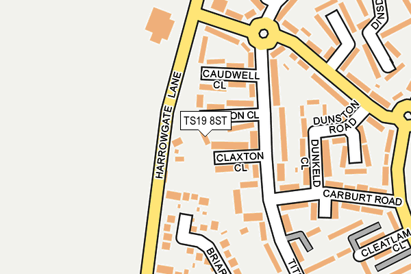 TS19 8ST map - OS OpenMap – Local (Ordnance Survey) TS19 8ST map - OS OpenMap – Local (Ordnance Survey)