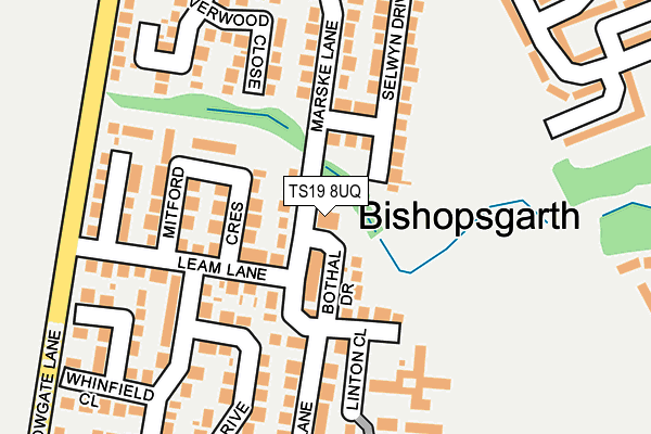TS19 8UQ map - OS OpenMap – Local (Ordnance Survey) TS19 8UQ map - OS OpenMap – Local (Ordnance Survey)
