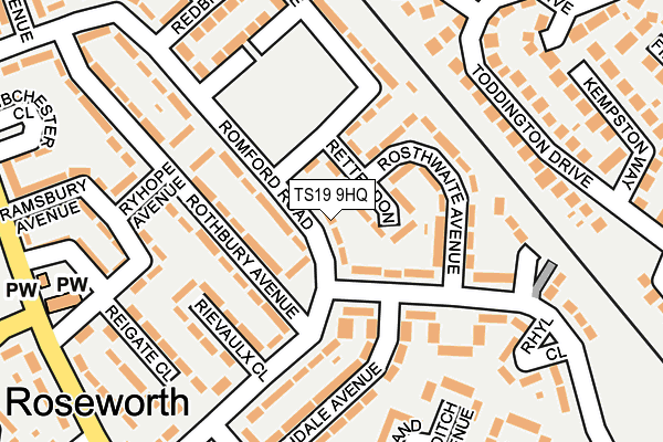 TS19 9HQ map - OS OpenMap – Local (Ordnance Survey) TS19 9HQ map - OS OpenMap – Local (Ordnance Survey)
