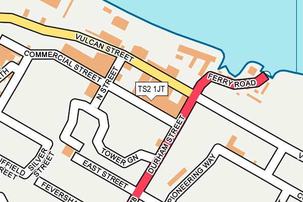 TS2 1JT map - OS OpenMap – Local (Ordnance Survey) TS2 1JT map - OS OpenMap – Local (Ordnance Survey)
