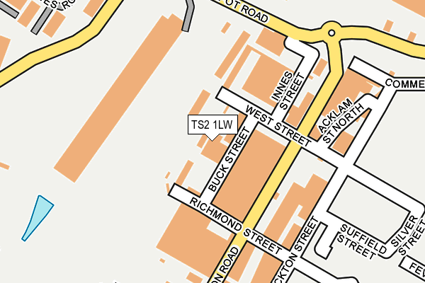 TS2 1LW map - OS OpenMap – Local (Ordnance Survey) TS2 1LW map - OS OpenMap – Local (Ordnance Survey)