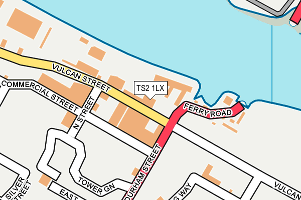 TS2 1LX map - OS OpenMap – Local (Ordnance Survey) TS2 1LX map - OS OpenMap – Local (Ordnance Survey)