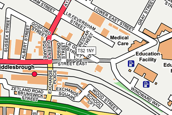 TS2 1NY map - OS OpenMap – Local (Ordnance Survey) TS2 1NY map - OS OpenMap – Local (Ordnance Survey)