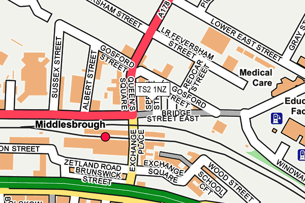 TS2 1NZ map - OS OpenMap – Local (Ordnance Survey) TS2 1NZ map - OS OpenMap – Local (Ordnance Survey)