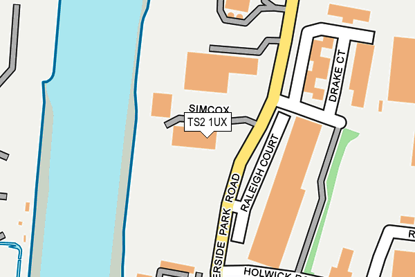 TS2 1UX map - OS OpenMap – Local (Ordnance Survey) TS2 1UX map - OS OpenMap – Local (Ordnance Survey)