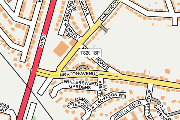 TS20 1BP map - OS OpenMap – Local (Ordnance Survey) TS20 1BP map - OS OpenMap – Local (Ordnance Survey)
