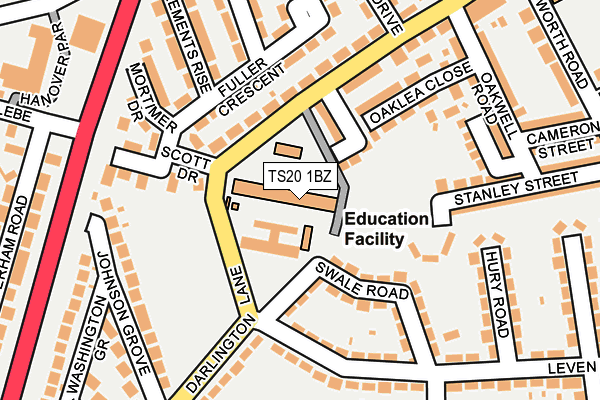 TS20 1BZ map - OS OpenMap – Local (Ordnance Survey) TS20 1BZ map - OS OpenMap – Local (Ordnance Survey)