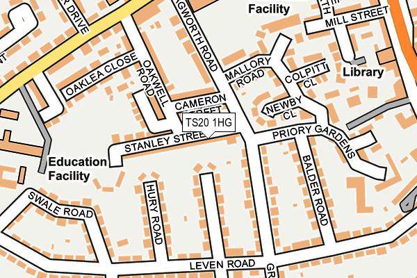 TS20 1HG map - OS OpenMap – Local (Ordnance Survey) TS20 1HG map - OS OpenMap – Local (Ordnance Survey)
