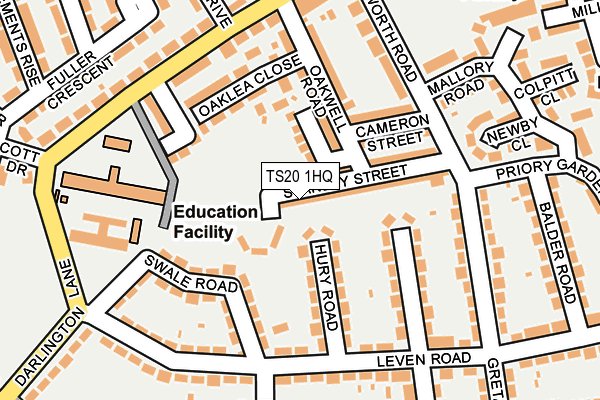 TS20 1HQ map - OS OpenMap – Local (Ordnance Survey)