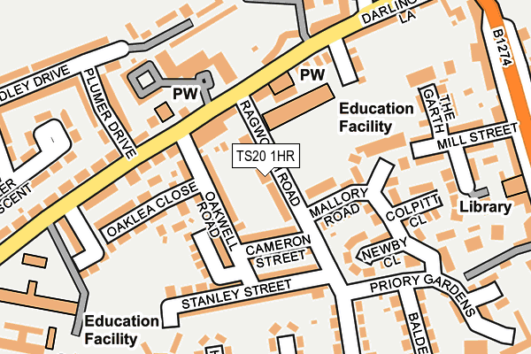 TS20 1HR map - OS OpenMap – Local (Ordnance Survey) TS20 1HR map - OS OpenMap – Local (Ordnance Survey)