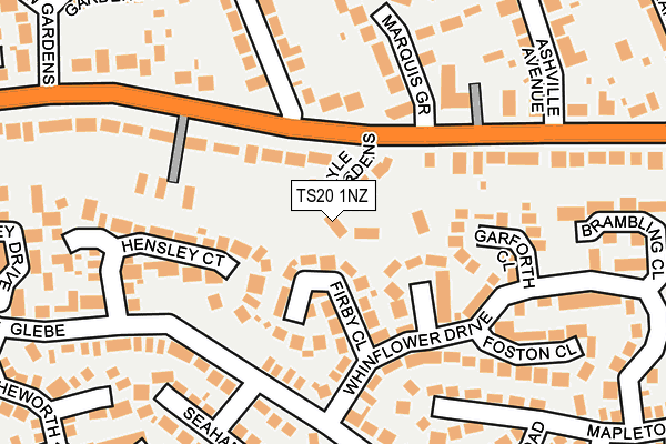 TS20 1NZ map - OS OpenMap – Local (Ordnance Survey) TS20 1NZ map - OS OpenMap – Local (Ordnance Survey)