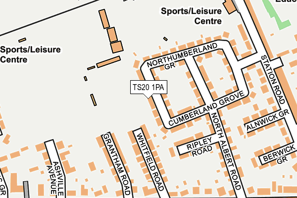 TS20 1PA map - OS OpenMap – Local (Ordnance Survey) TS20 1PA map - OS OpenMap – Local (Ordnance Survey)