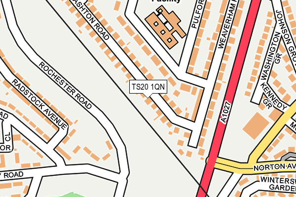 TS20 1QN map - OS OpenMap – Local (Ordnance Survey) TS20 1QN map - OS OpenMap – Local (Ordnance Survey)