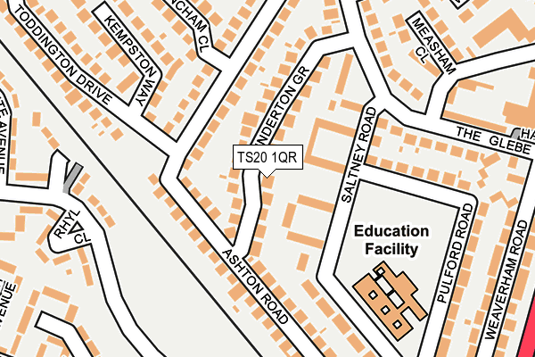 TS20 1QR map - OS OpenMap – Local (Ordnance Survey) TS20 1QR map - OS OpenMap – Local (Ordnance Survey)