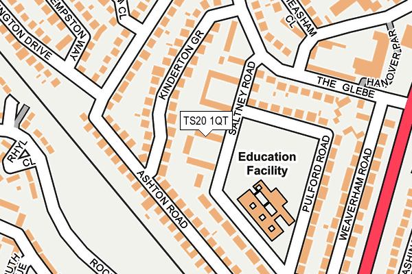 TS20 1QT map - OS OpenMap – Local (Ordnance Survey) TS20 1QT map - OS OpenMap – Local (Ordnance Survey)