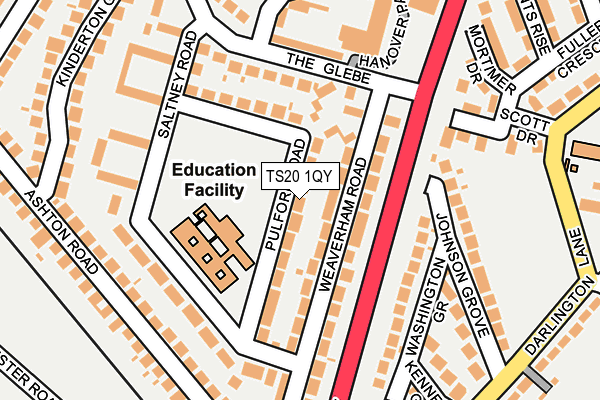 TS20 1QY map - OS OpenMap – Local (Ordnance Survey)