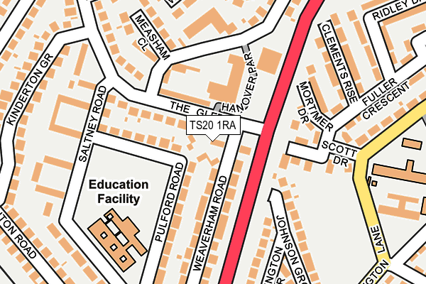 TS20 1RA map - OS OpenMap – Local (Ordnance Survey) TS20 1RA map - OS OpenMap – Local (Ordnance Survey)
