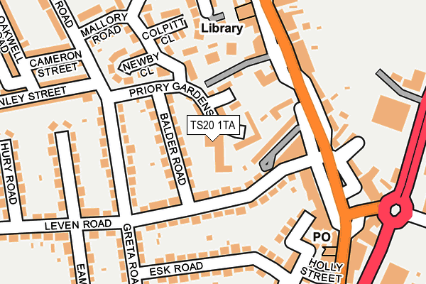 TS20 1TA map - OS OpenMap – Local (Ordnance Survey) TS20 1TA map - OS OpenMap – Local (Ordnance Survey)