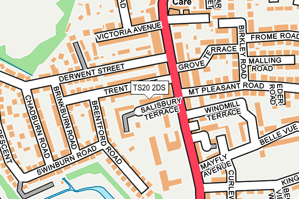 TS20 2DS map - OS OpenMap – Local (Ordnance Survey) TS20 2DS map - OS OpenMap – Local (Ordnance Survey)