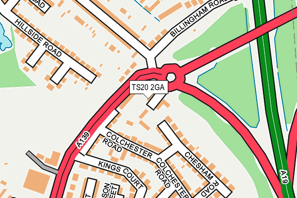 TS20 2GA map - OS OpenMap – Local (Ordnance Survey) TS20 2GA map - OS OpenMap – Local (Ordnance Survey)