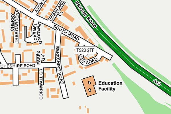 TS20 2TF map - OS OpenMap – Local (Ordnance Survey) TS20 2TF map - OS OpenMap – Local (Ordnance Survey)