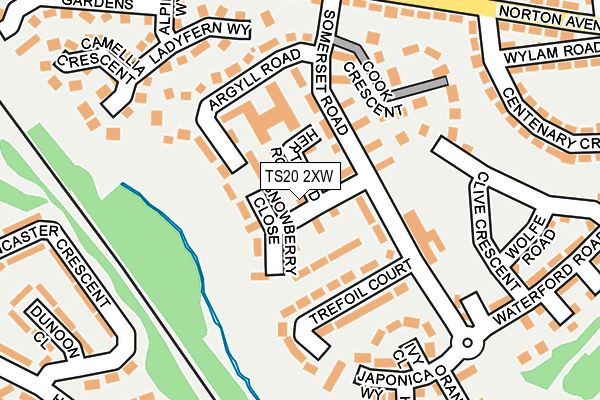 TS20 2XW map - OS OpenMap – Local (Ordnance Survey) TS20 2XW map - OS OpenMap – Local (Ordnance Survey)