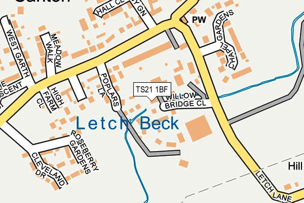 TS21 1BF map - OS OpenMap – Local (Ordnance Survey) TS21 1BF map - OS OpenMap – Local (Ordnance Survey)