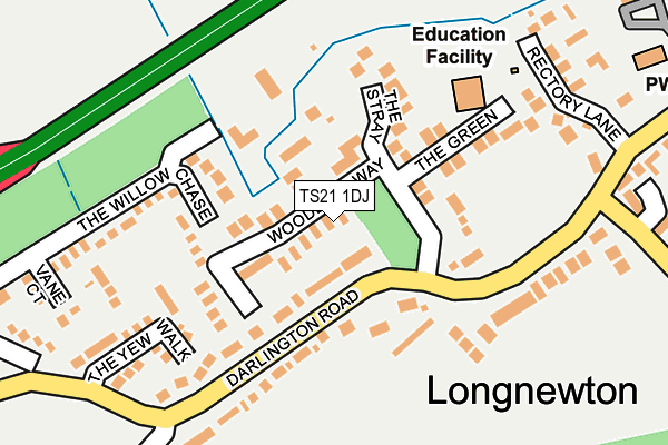 TS21 1DJ map - OS OpenMap – Local (Ordnance Survey) TS21 1DJ map - OS OpenMap – Local (Ordnance Survey)