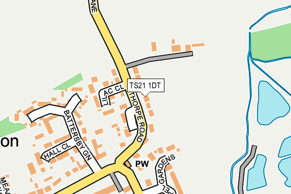 TS21 1DT map - OS OpenMap – Local (Ordnance Survey) TS21 1DT map - OS OpenMap – Local (Ordnance Survey)