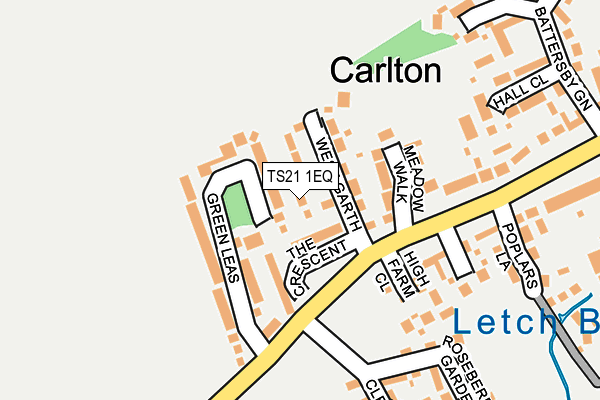 TS21 1EQ map - OS OpenMap – Local (Ordnance Survey) TS21 1EQ map - OS OpenMap – Local (Ordnance Survey)