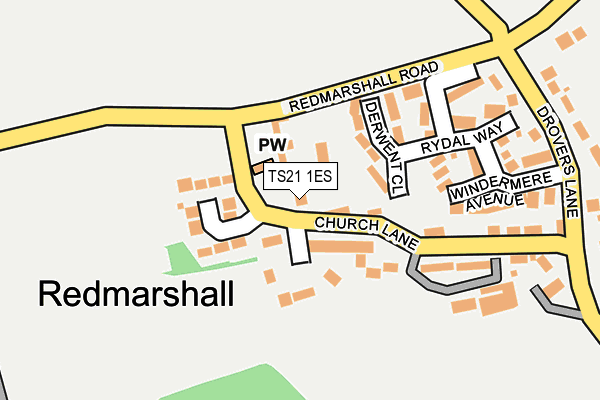 TS21 1ES map - OS OpenMap – Local (Ordnance Survey) TS21 1ES map - OS OpenMap – Local (Ordnance Survey)