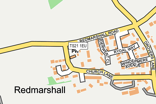 TS21 1EU map - OS OpenMap – Local (Ordnance Survey) TS21 1EU map - OS OpenMap – Local (Ordnance Survey)